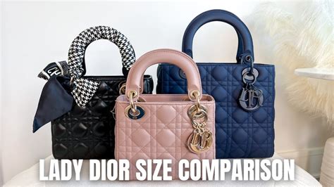 mens dior size chart|lady Dior mini vs small.